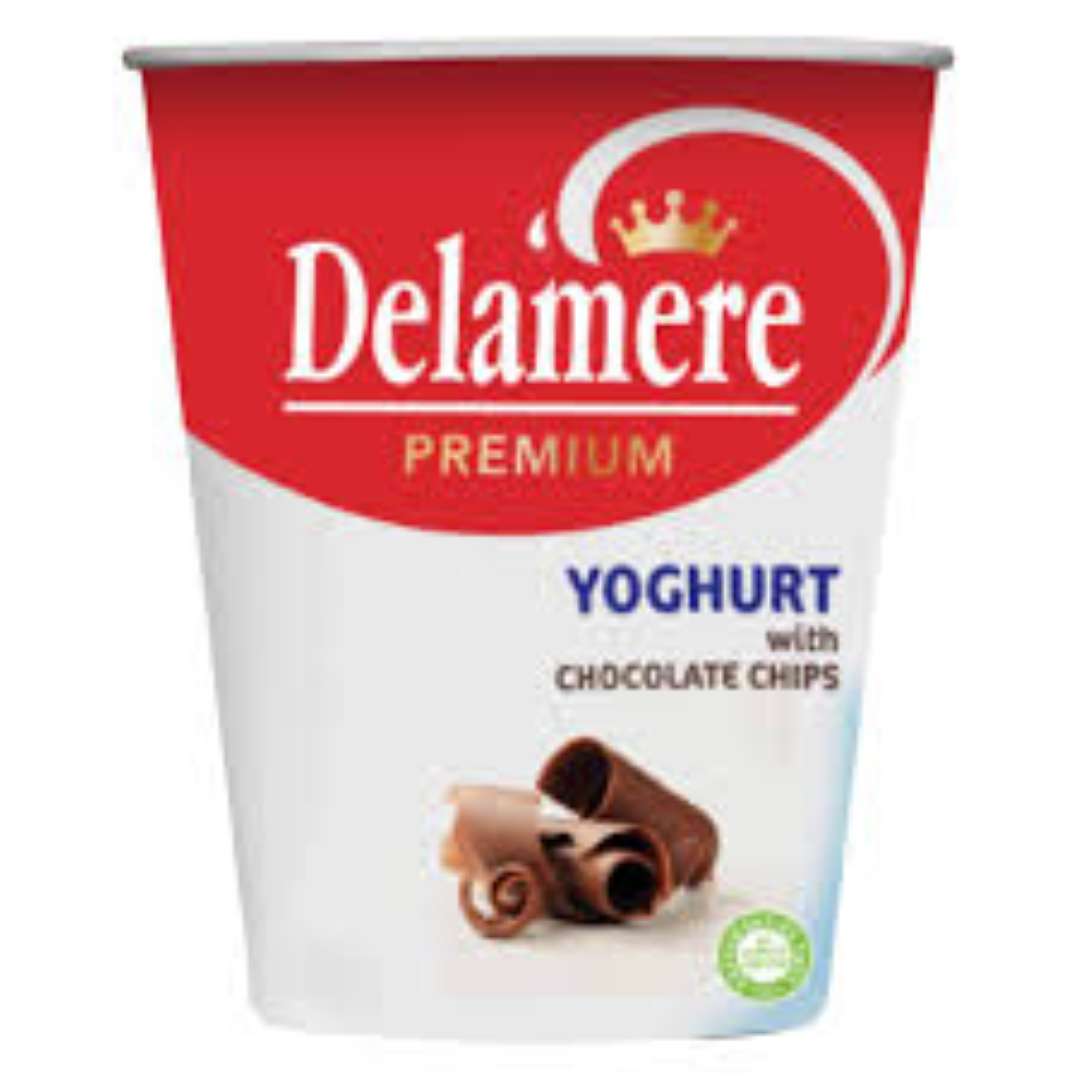 DELAMERE CHOCOLATE CHIPS YOG CUP 450ML